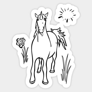 Magical Unicorn on a Sunny Day Sticker